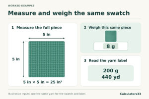 How to use the Crochet Blanket Yarn Calculator