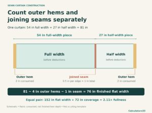 Sewn fabric: keep outer hems separate from joining seams